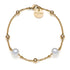 BRACCIALE IN BRONZO DORATO E PERLE NATURALI 2064